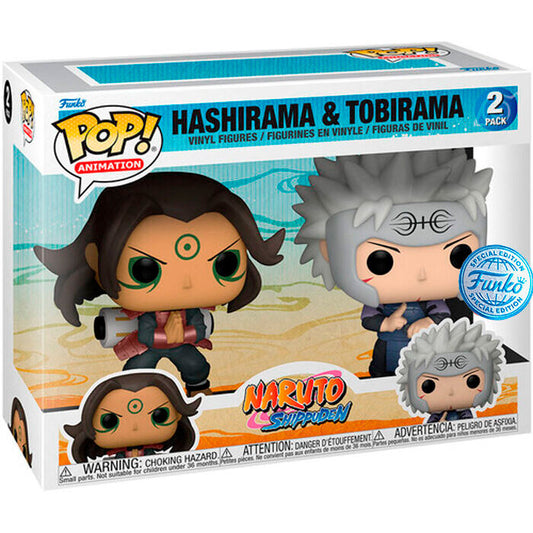 Blister 2 Figuras POP Naruto Shippuden Hashirama & Tobirama Exclusive