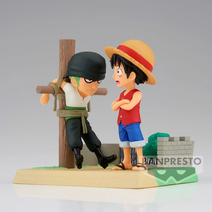 Figura Monkey D Luffy & Roronoa Zoro Log Stories One Piece 7Cm