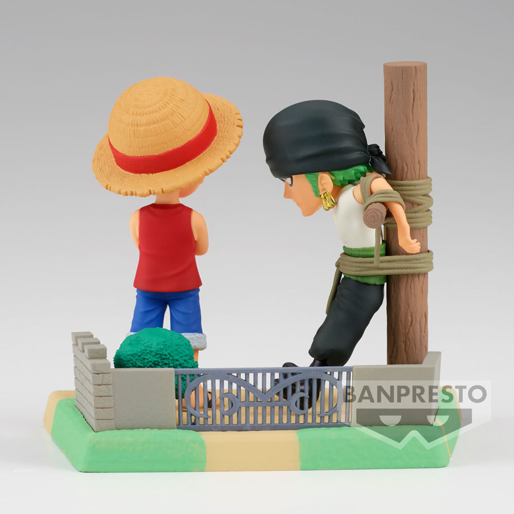 Figura Monkey D Luffy & Roronoa Zoro Log Stories One Piece 7Cm