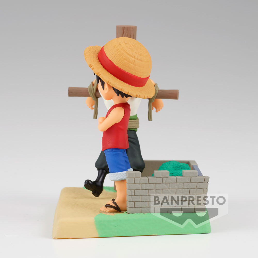 Figura Monkey D Luffy & Roronoa Zoro Log Stories One Piece 7Cm