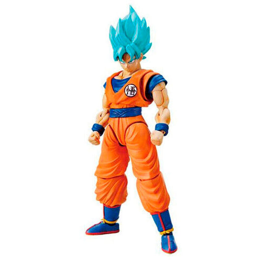 Figura Son Goku Super Saiyan God Saiyan Dragon Ball 14Cm