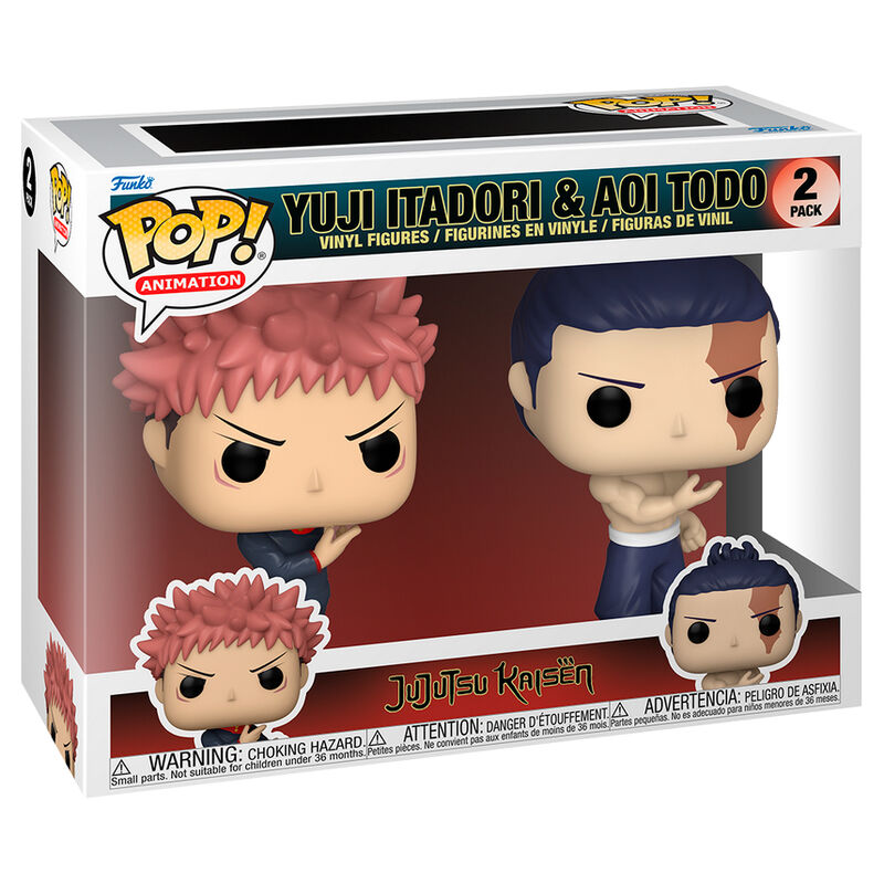 Blister 2 Figuras POP Jujutsu Kaisen Yuji Itadori & Aoi Todo