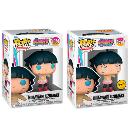 Pack 2 Figura POP Boruto Himawari Uzumaki + Chase   FUNKO
