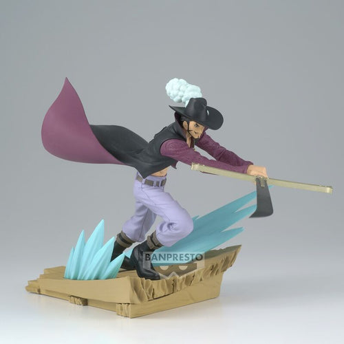 Figura Dracule Mihawk Senkozekkei One Piece 12Cm   BANPRESTO