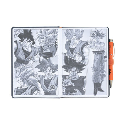 Cuaderno A5 premium + boligrafo proyector Dragon Ball Super