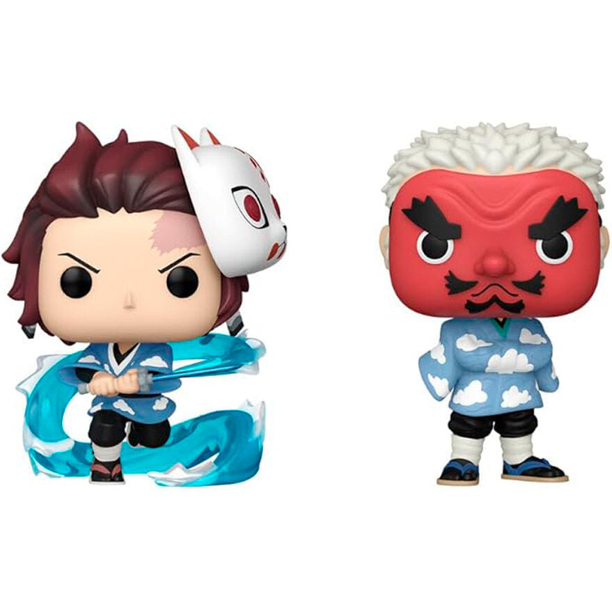 Blister 2 Figuras POP Demon Slayer Kimetsu no Yaiba Tanjiro Kamado & Sakonji Urokodaki
