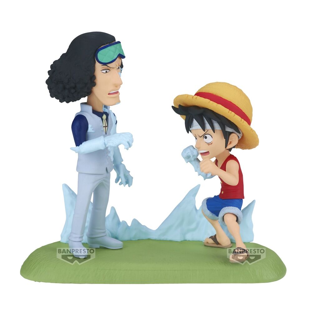 Figura Monkey D. Luffy vs Kuzan World Collectable Figure Log Stories One Piece 9Cm