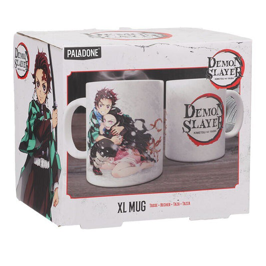 Taza Tanjiro y Nenzuko Demon Slayer Kimetsu no Yaiba