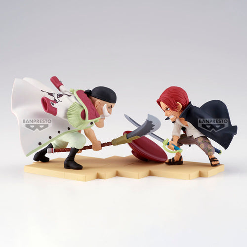 Figura Edward Newgate Vs. Shanks World Collectable Log Stories One Piece 13Cm   BANPRESTO