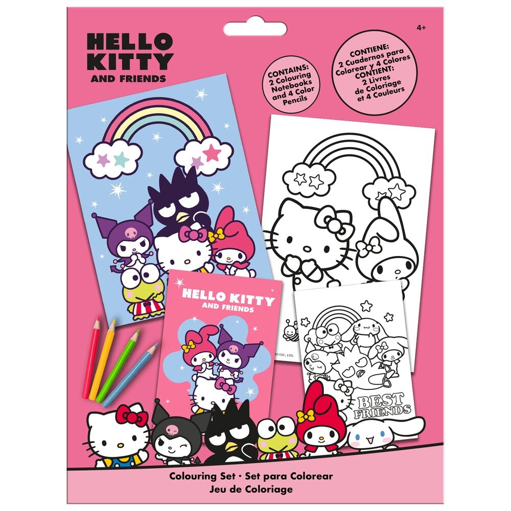 Set colorear Hello Kitty and Friends