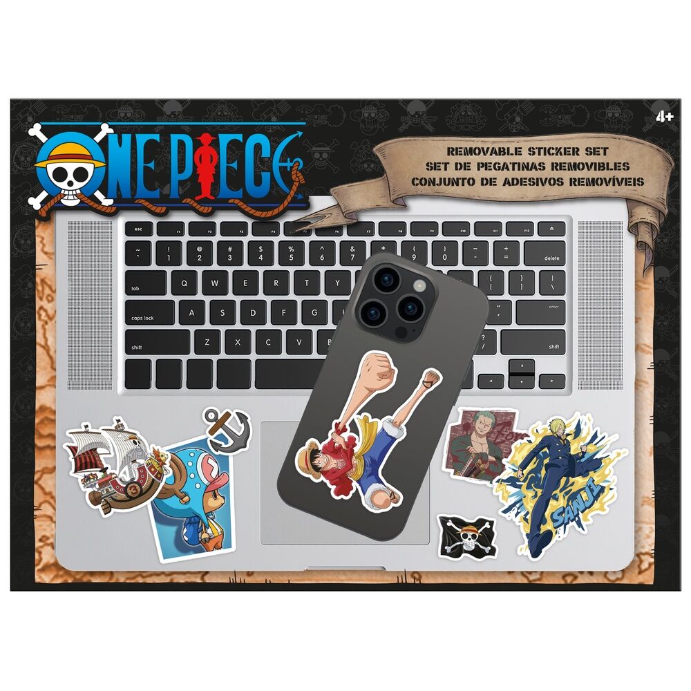 Set pegatinas removibles One Piece