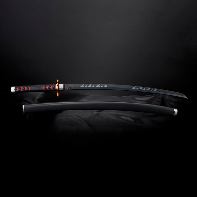 Replica Nichirin Sword Tanjiro Kamado Kyojuro Rengokus Sword Guard Demon Slayer Kimetsu no Yaiba 88Cm   TAMASHII NATIONS