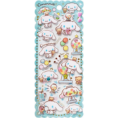 Pegatinas relieve Cinamoroll Hello Kitty surtido