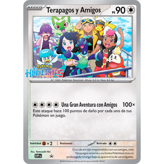 Carta Promocional Terapagos y Amigos Horizontes Serie Pokemon español  