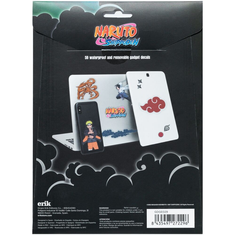 Set pegatinas reutilizables Naruto Shippuden