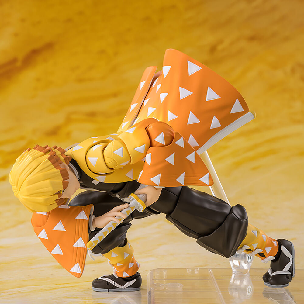 Figura S.H. Figuarts Zenitsu Agatsuma Demon Slayer Kimetsu no Yaiba 14Cm