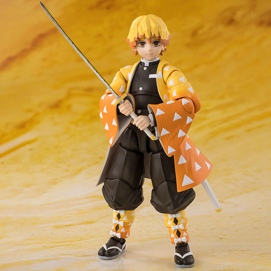 Figura S.H. Figuarts Zenitsu Agatsuma Demon Slayer Kimetsu no Yaiba 14Cm
