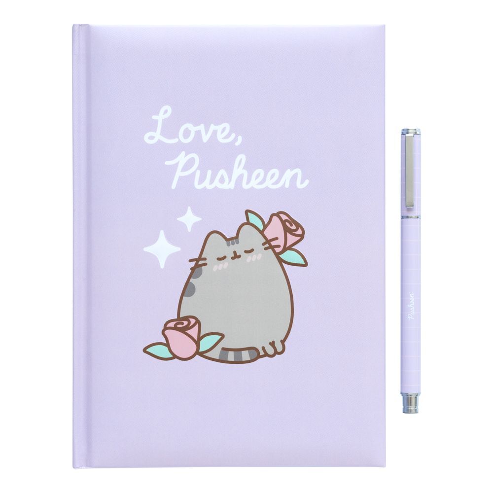 Set cuaderno A5 premium + boligrafo Pusheen Moments