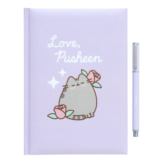 Set cuaderno A5 premium + boligrafo Pusheen Moments