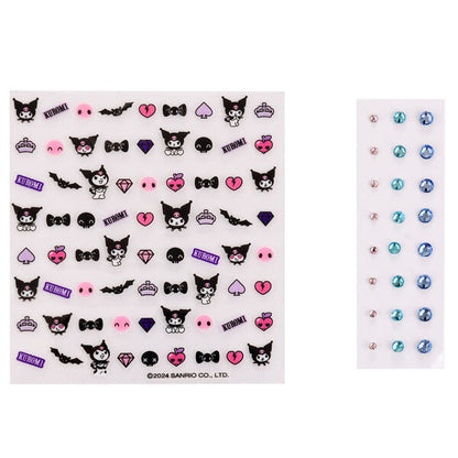 Blister Pegatinas Corporales Kuromi Hello Kitty