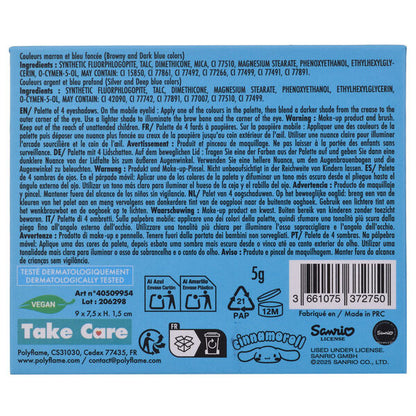 Paleta 4 Colores Cinnamoroll Hello Kitty
