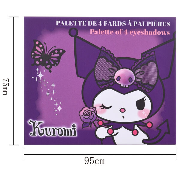 Paleta 4 Colores Kuromi Hello Kitty
