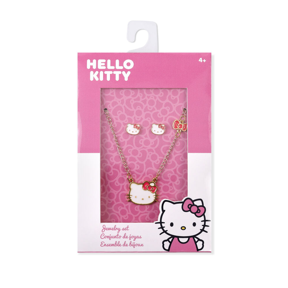 Set Colgante + pendientes Hello Kitty