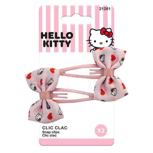 Blister 2 Horquillas con Lazo Hello Kitty