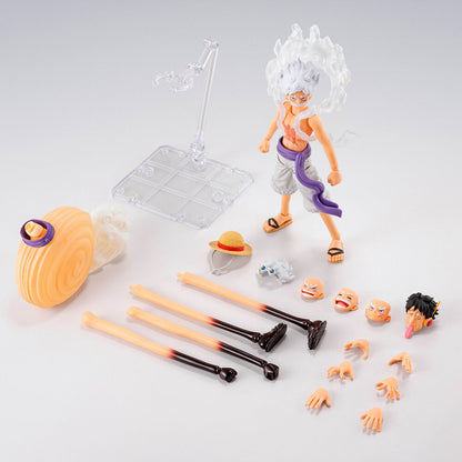 Figura S.H. Figuarts Monkey D Luffy Gear 5 Future Island Egghead One Piece 15.5Cm