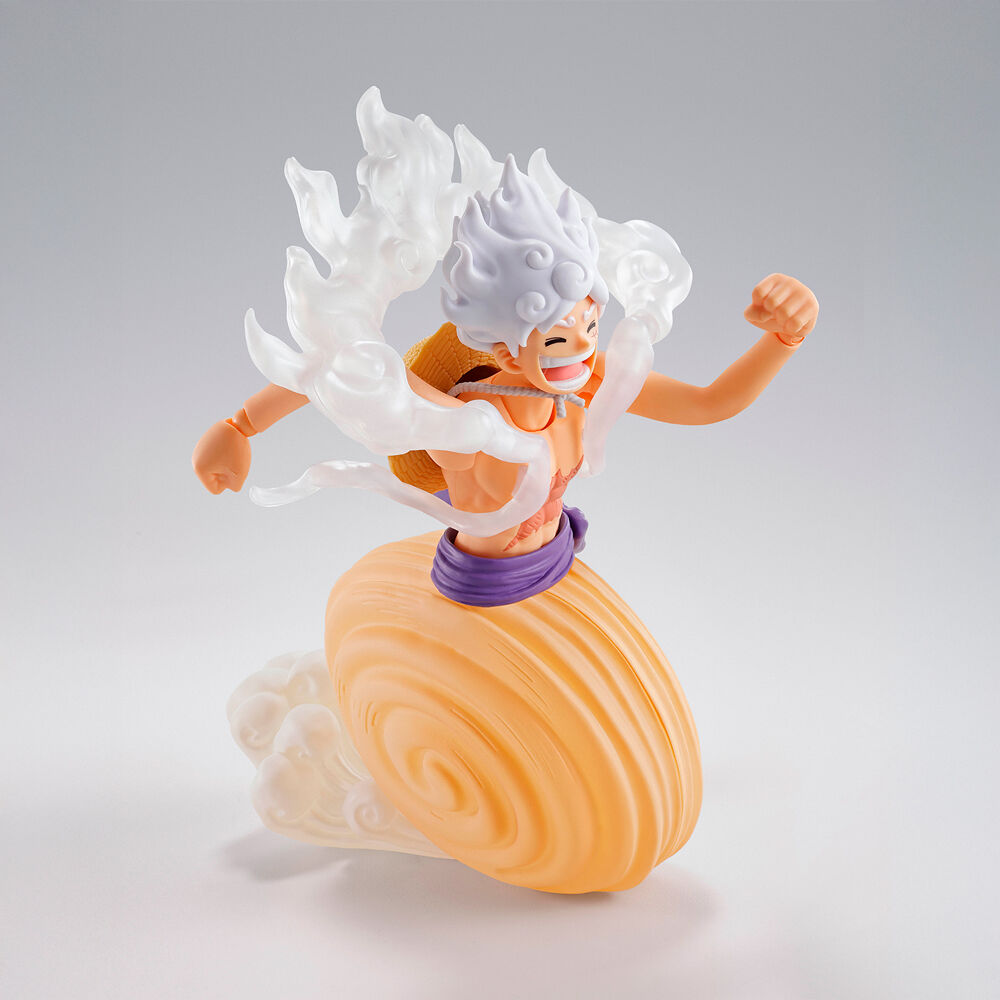 Figura S.H. Figuarts Monkey D Luffy Gear 5 Future Island Egghead One Piece 15.5Cm