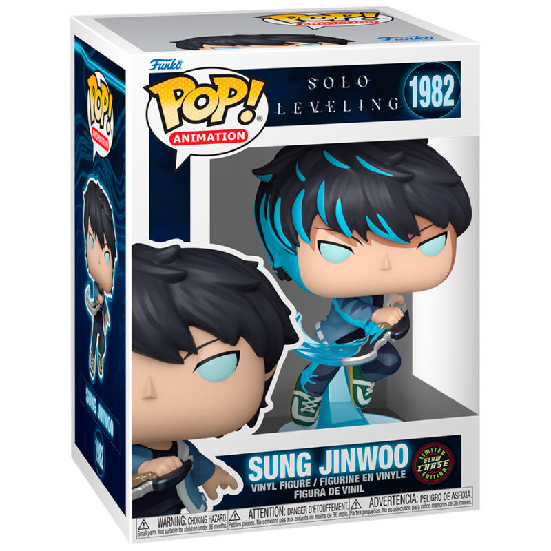 Figura POP Solo Leveling Sung Jinwoo + Chase