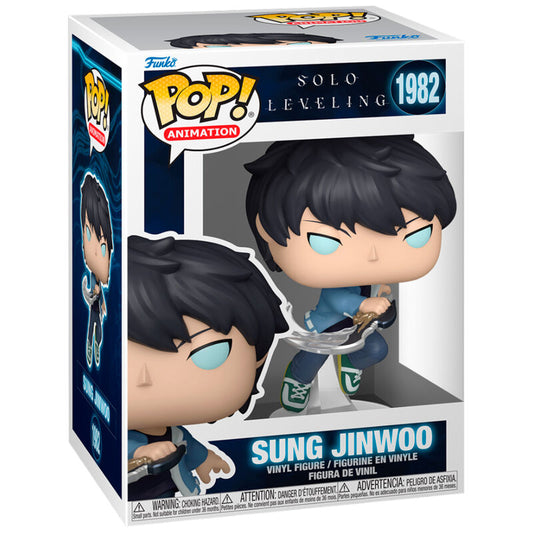 Figura POP Solo Leveling Sung Jinwoo + Chase