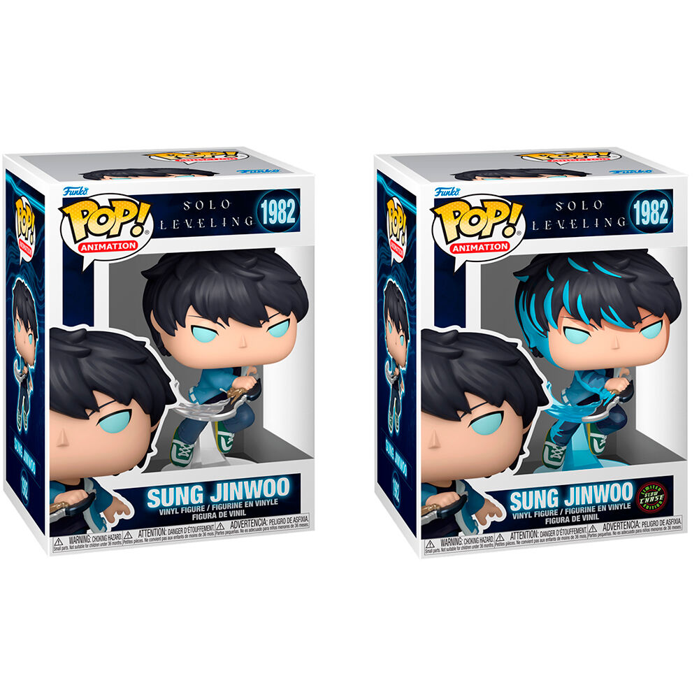 Figura POP Solo Leveling Sung Jinwoo + Chase