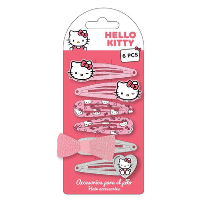 Blister 6 horquillas pelo Hello Kitty