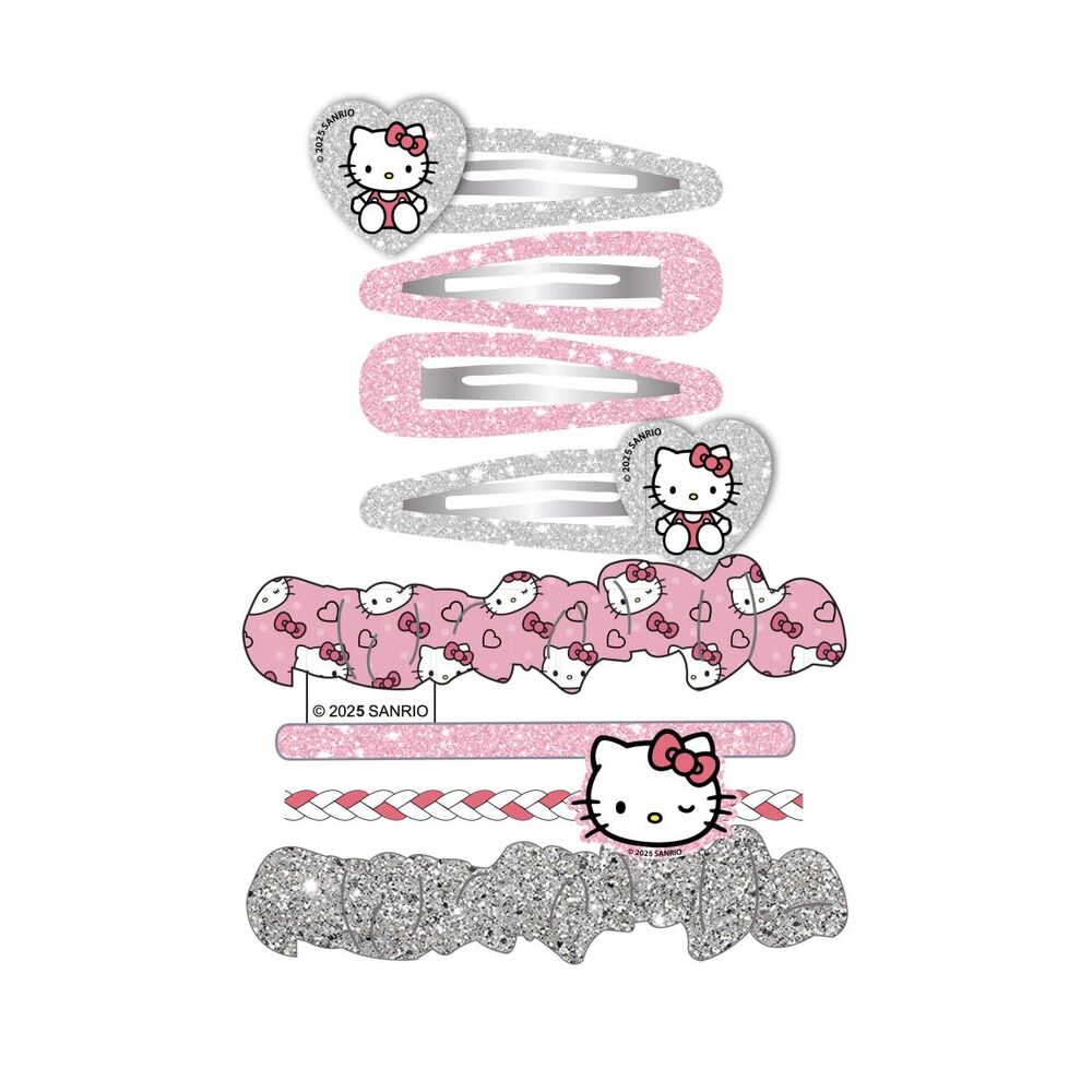 Blister accesorios pelo Hello Kitty