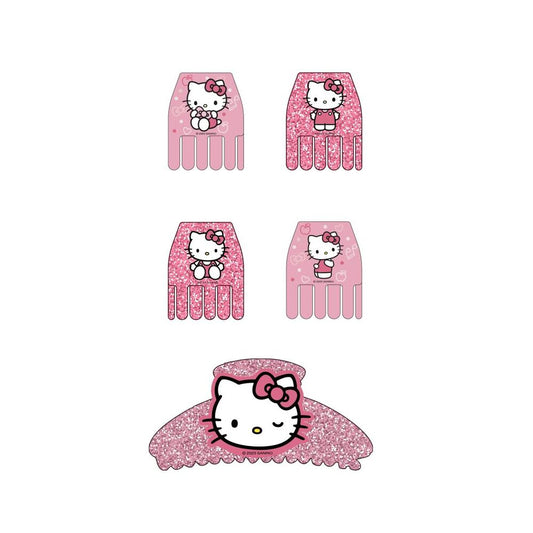 Blister 5 pinzas pelo Hello Kitty