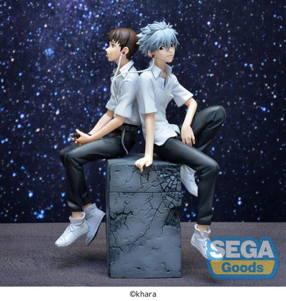 Figura Shinji &#38; Kaworu Luminasta Shinji Version Rebuild of Evangelion 17cm