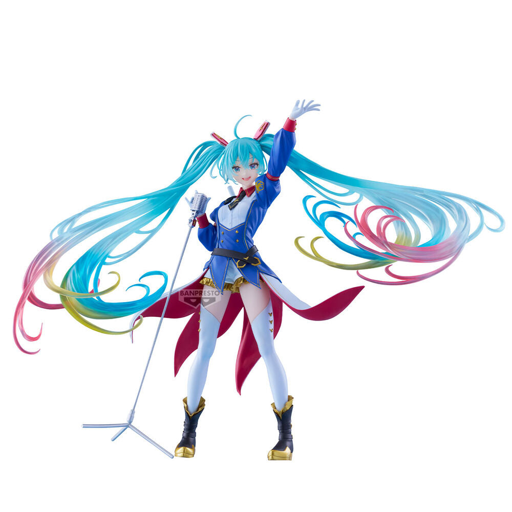 Figura Banpresto Evolve Gundam Collaboration Miku 45Th Anniversary Gundam x Hatsune Miku 21Cm