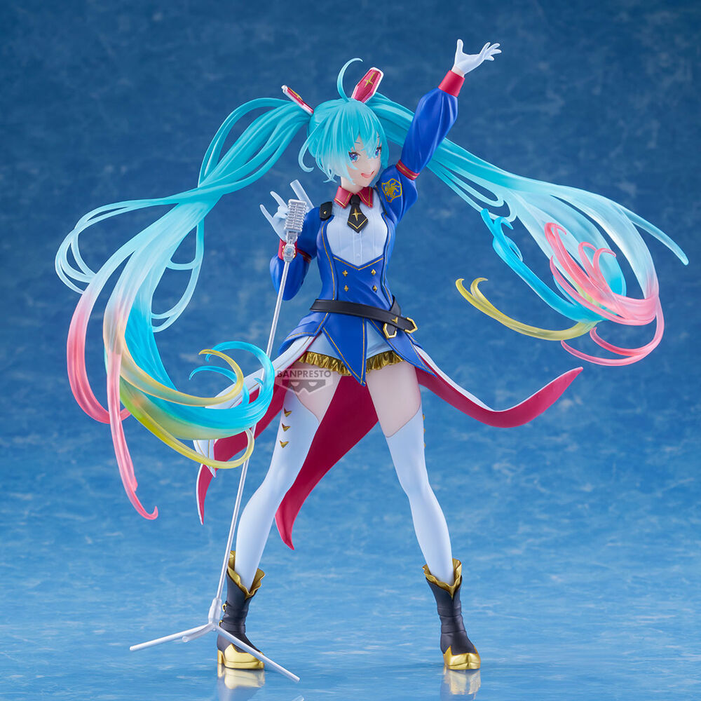 Figura Banpresto Evolve Gundam Collaboration Miku 45th Anniversary Gundam x Hatsune Miku 21cm