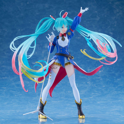 Figura Banpresto Evolve Gundam Collaboration Miku 45th Anniversary Gundam x Hatsune Miku 21cm