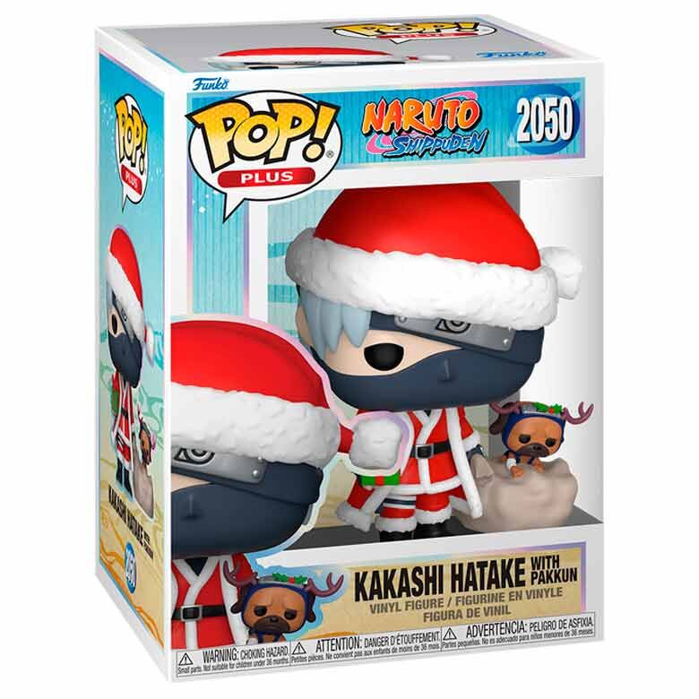 Figura POP Plus Naruto Shippuden Kakashi Hatake with Pakkun Holiday   FUNKO
