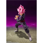 Figura S.H. Figuarts Goku Black Super Saiyan Rose Dragon Ball Super 14Cm   TAMASHII NATIONS