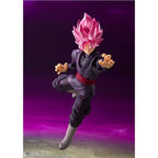 Figura S.H. Figuarts Goku Black Super Saiyan Rose Dragon Ball Super 14Cm   TAMASHII NATIONS