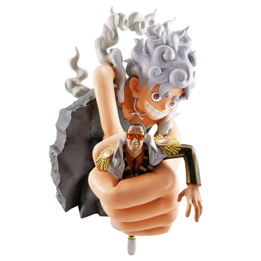 Figura Ichibansho Monkey D Luffy Gear 5 vs Borsalino Burst of Energy One Piece 22Cm
