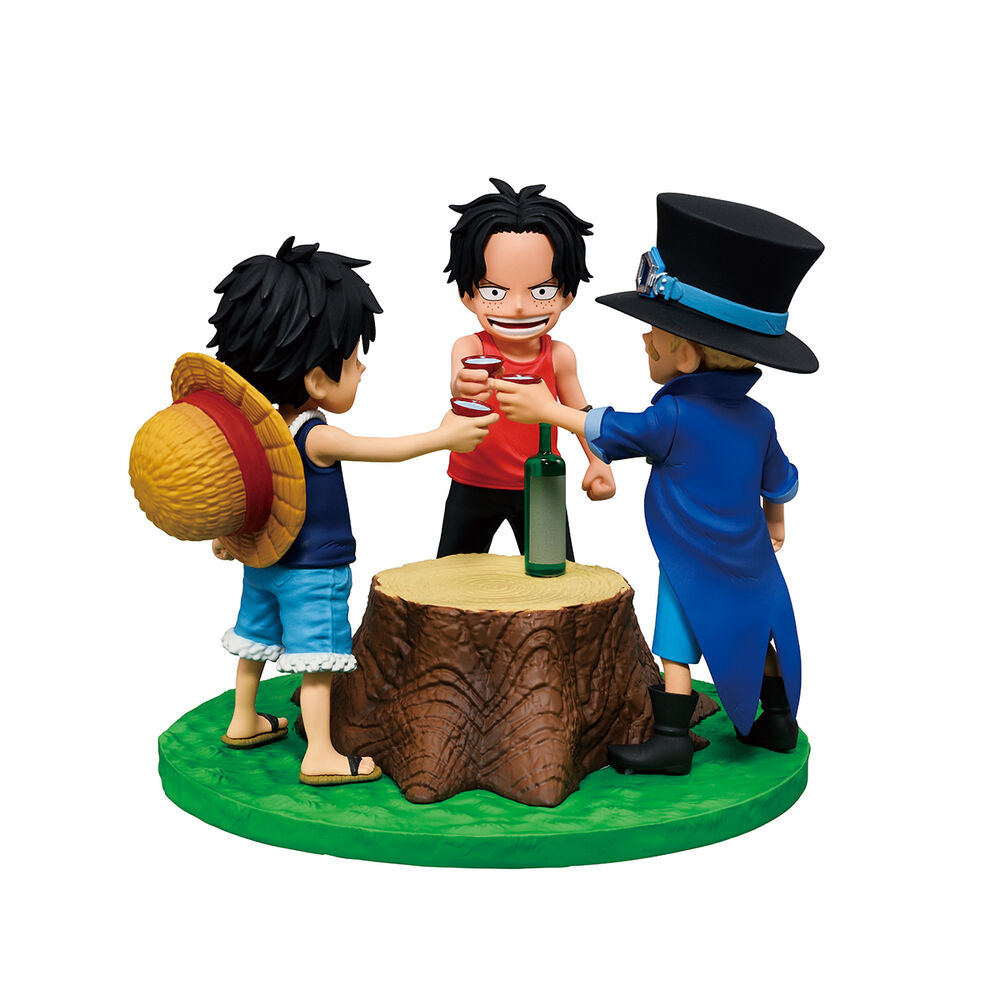 Figura Ichibansho Ace & Sabo & Luffy Dramatic Memories One Piece 10Cm