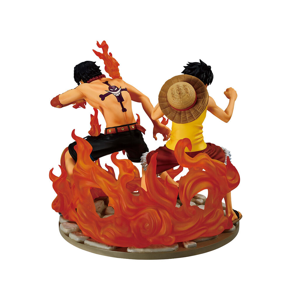 Figura Ichibansho Ace & Luffy Dramatic Memories One Piece 15Cm