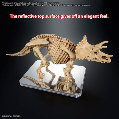 Base Exhibicion Action Base 6 Transparente Con Pegatinas Espejo