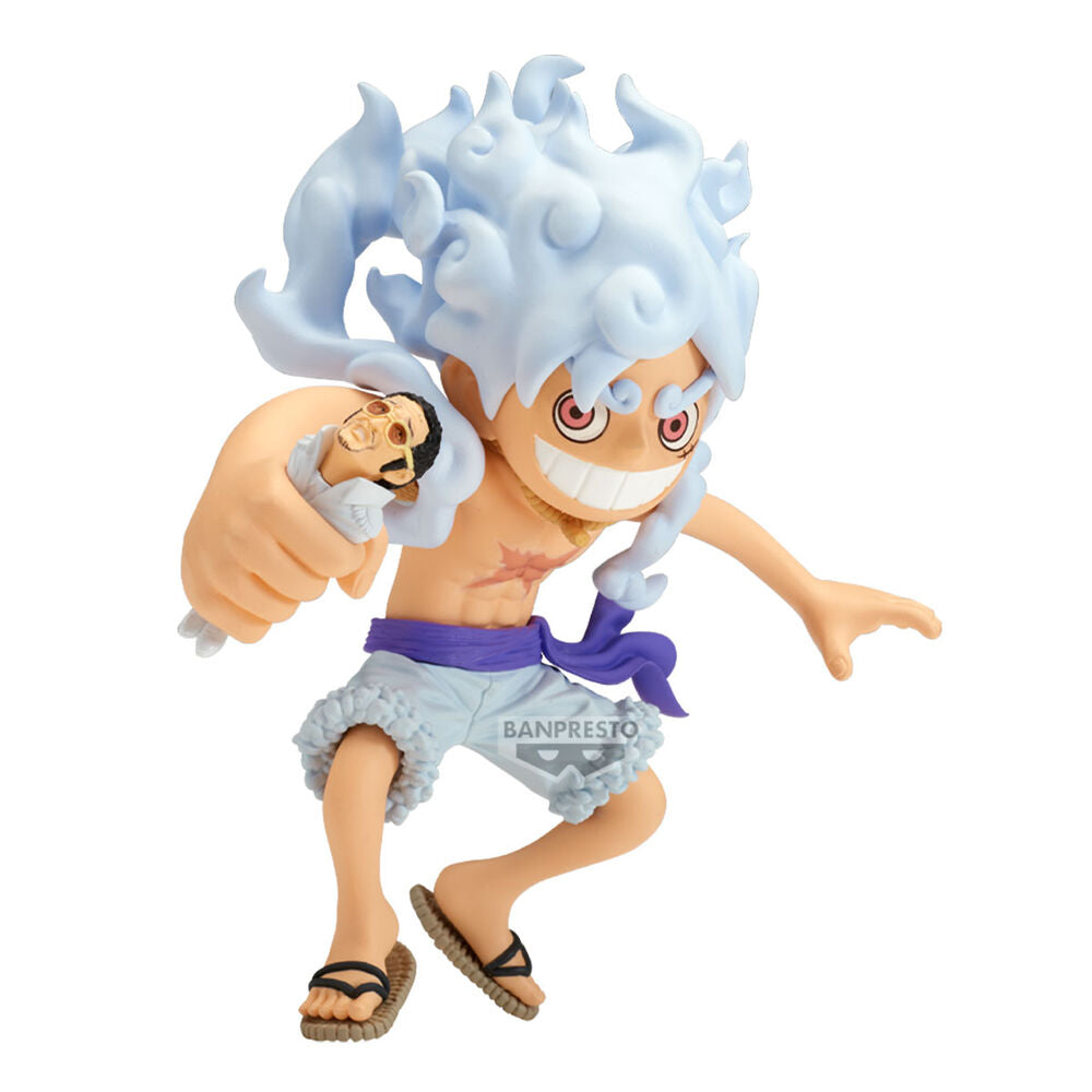 Figura Monkey D. Luffy vs Borsalino Mega World Collectable One Piece 13Cm