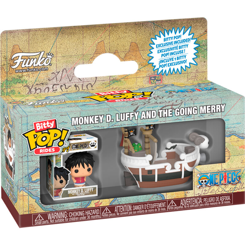 Figura Bitty POP Ride One Piece Monkey D. Luffy And The Going Merry
