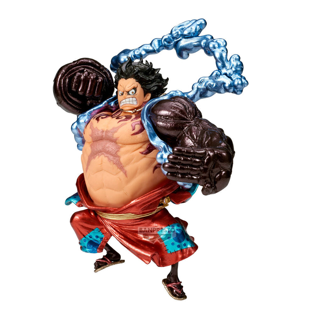Figura Monkey D Luffy Gear 4 Boundman King of Artist One Piece 17Cm